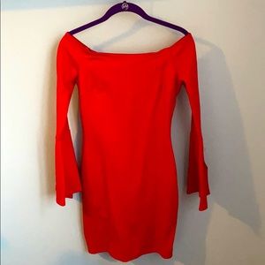 Off the Shoulder Lulu’s Fitted Dress